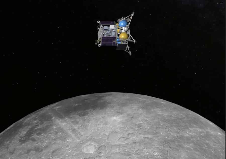 La stazione spaziale russa Luna-25 ha scattato la sua prima foto della superficie lunare