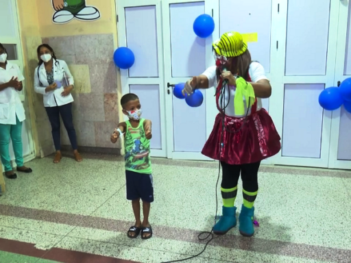 Realiza Fondo de Bienes Culturales actividad sorpresa con niños del Hospital Infantil Sur