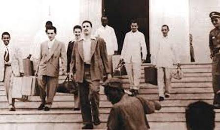 Salida de Fidel y los moncadistas del Presidio Modelo