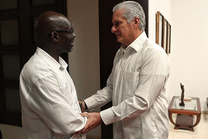 Recibe Díaz-Canel a secretario del Partido Comunista Sudafricano