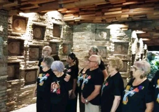Brigada española de solidaridad de visita en Villa Clara
