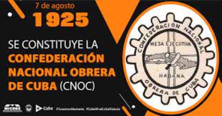 Constitución de la Confederación Nacional Obrera de Cuba (CNOC)