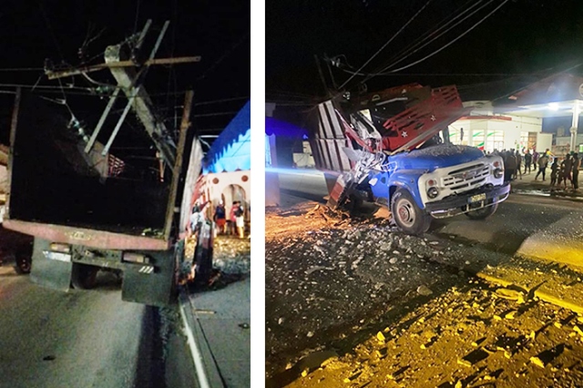 Accidente de tránsito causa avería eléctrica en Ranchuelo