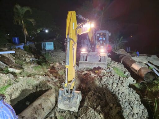 Continúan las labores de mantenimiento de la infraestructura hidráulica en la Planta Potabilizadora de Quintero