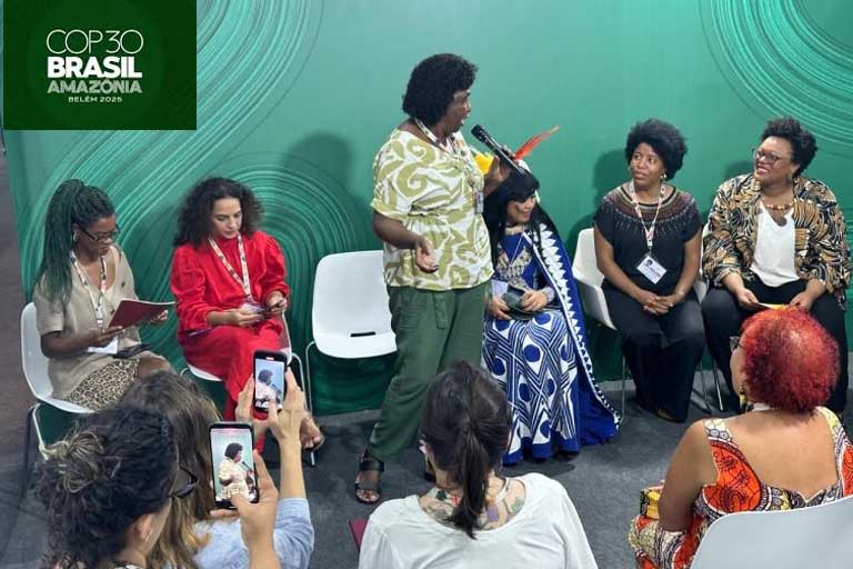 Defienden en COP30 protagonismo femenino en acciones climáticas