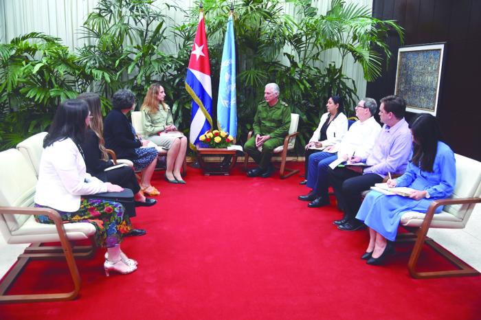 Recibió Díaz-Canel a Relatora Especial del Consejo de Derechos Humanos de la ONU