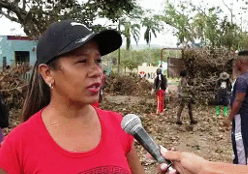 Contribuyen trabajadores del INDER a la recuperación en Palma Soriano