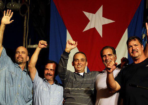 Rememora Cuba reencuentro de Los Cinco en La Habana