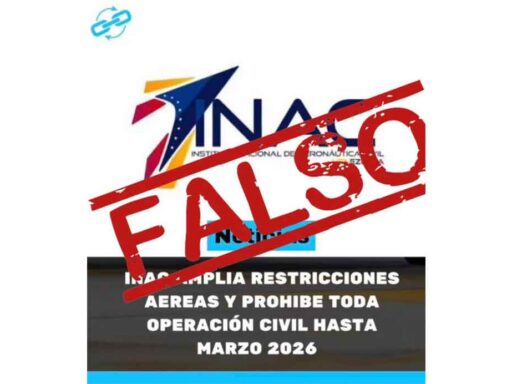 Desmienten supuesta ampliación de restricción aérea en Venezuela