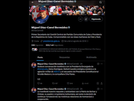 Reitera Cuba solidaridad con Venezuela tras agresión de EE. UU.