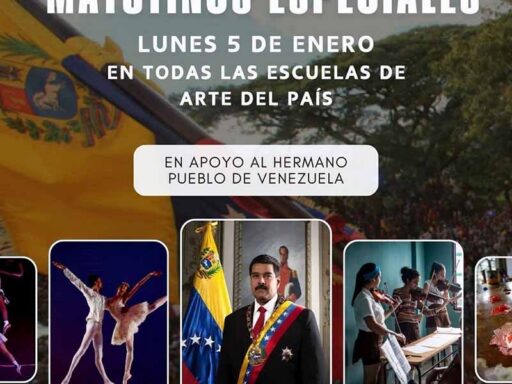 Escuelas de Arte de Cuba respaldan soberanía de Venezuela