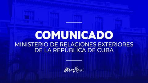 Comunicado del Ministerio de Relaciones Exteriores