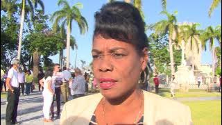 Rinden Homenaje a padres fundadores de la Nación y al Líder Histórico de la Revolución en el Aniversario 67