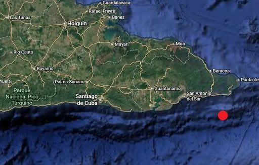 SISMO PERCEPTIBLE PROVINCIAS DE GUANTANAMO Y SANTIAGO