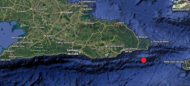 SISMO PERCEPTIBLE PROVINCIAS DE GUANTANAMO Y SANTIAGO