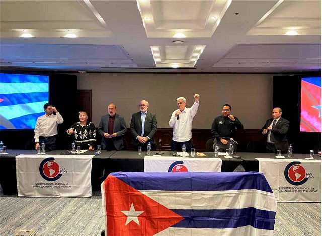 Sindicalistas del mundo reiteran en México solidaridad con Cuba