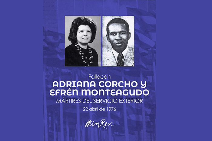 Evocan a Adriana Corcho y Efrén Monteagudo, mártires del servicio exterior