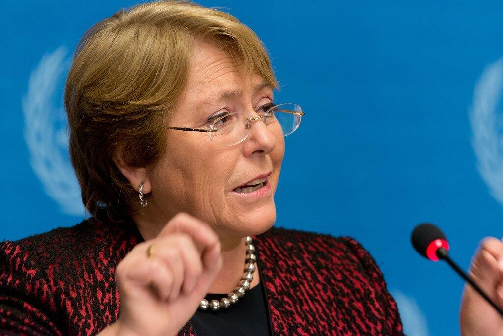 Expresidenta chilena Michelle Bachelet presenta candidatura en la ONU