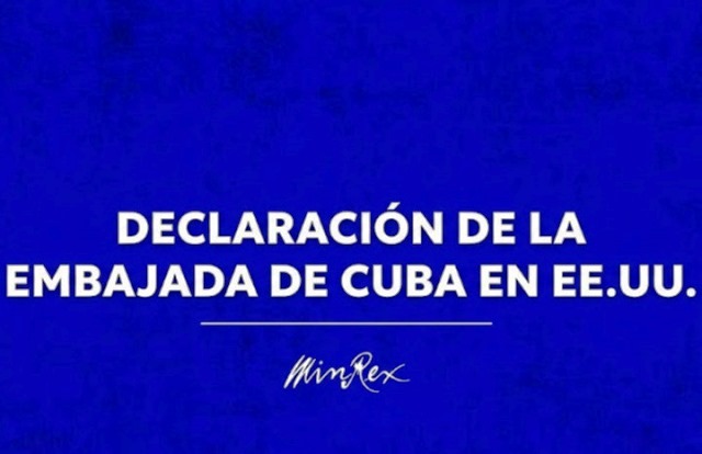 Denuncia Embajada de Cuba en EE.UU. falsedades difundidas por Fox News