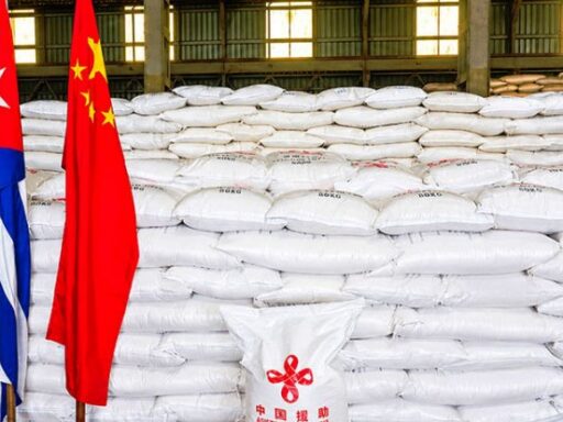 Agradece Díaz-Canel donativo de arroz enviado por China