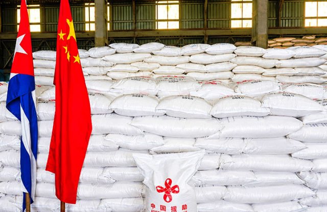 Agradece Díaz-Canel donativo de arroz enviado por China
