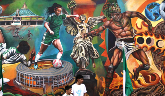México logra récord Guinness con el mural más grande del mundo hecho con pincel