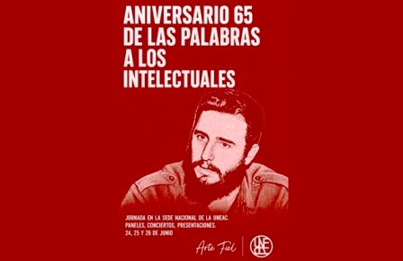 Celebrará la Uneac los 65 años de Palabras a los intelectuales 