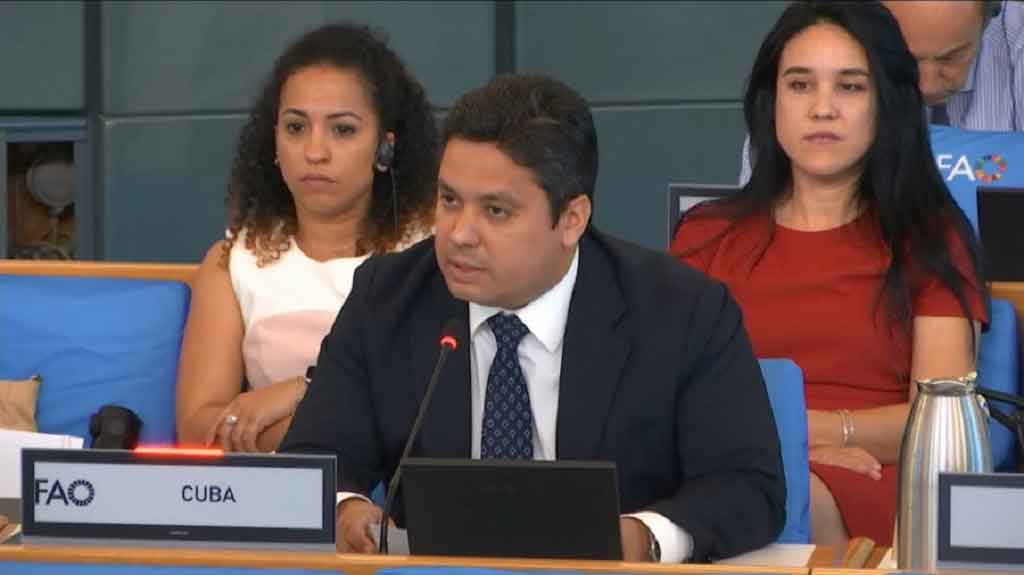 Denunció Cuba ante la FAO recrudecimiento del bloqueo de EEUU