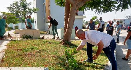 Jornada de limpieza e higienización en Santiago de Cuba
