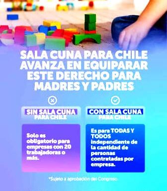 Gobierno chileno presentará observaciones a proyecto de sala cuna