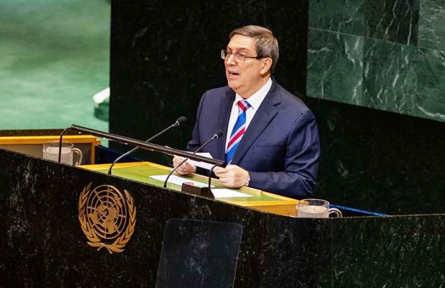 Discurso del ministro de Relaciones Exteriores de Cuba, Bruno Rodríguez