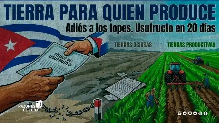 ¡Revolución en el campo cubano! Eliminan topes de hectáreas y agilizan la entrega de tierras en usufructo