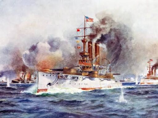 Combate naval en la bahía santiaguera
