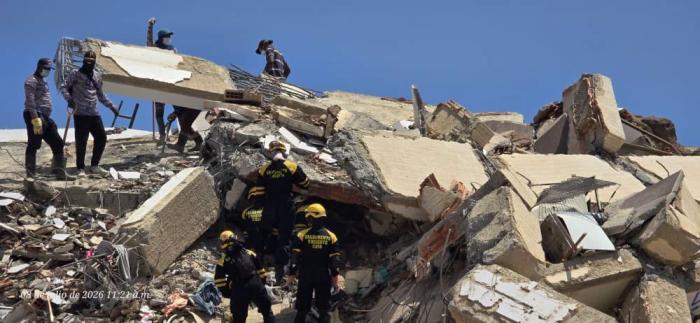 Brigada cubana de Rescate y Salvamento continúa despliegue en La Guaira tras los terremotos en Venezuela
