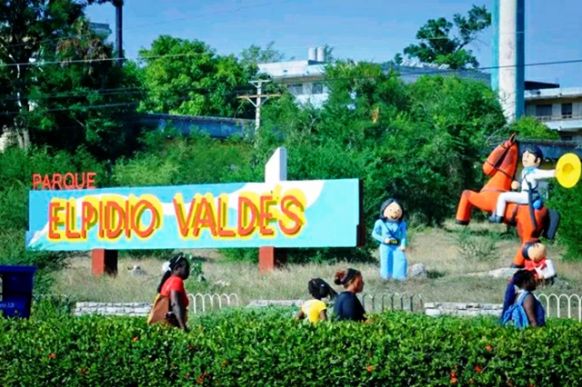 Reabre parque Elpidio Valdés en Día de los niños