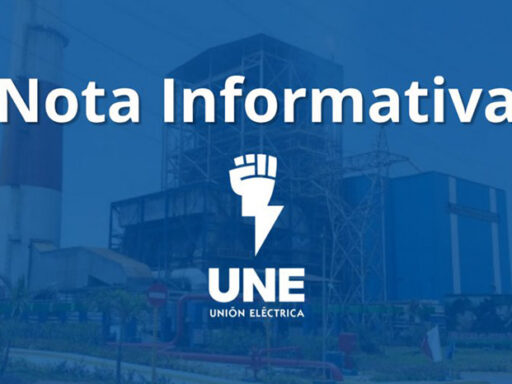 Informa Unión Eléctrica breve interrupción en pagos de factura eléctrica 