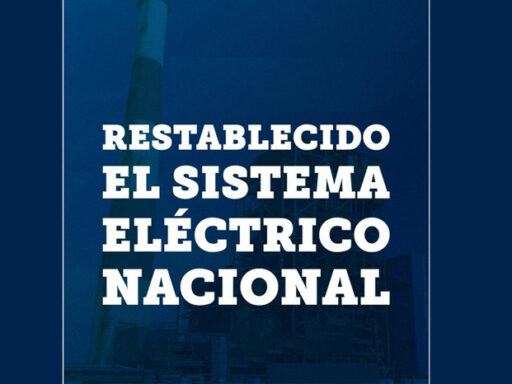 Restablecido Sistema Electroenergético Nacional en todo el país