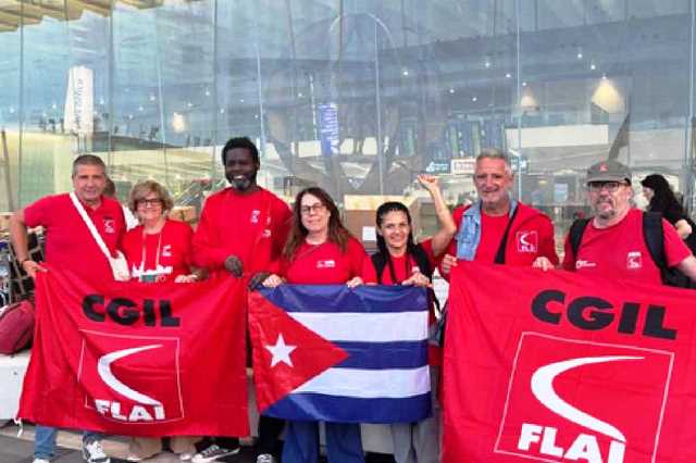 Sindicato italiano lleva a Cuba su solidaridad en centenario de Fidel