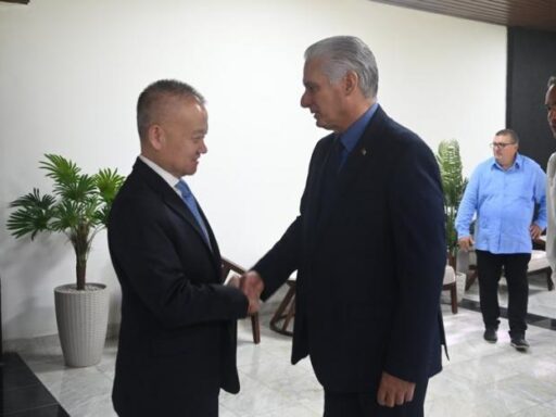 Recibe Díaz-Canel a Liu Haixing, miembro del Comité Central del Partido Comunista de China