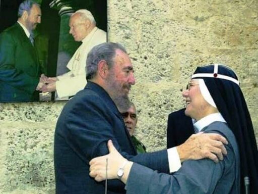 Líder cubano Fidel Castro en el corazón de las monjas brigidinas