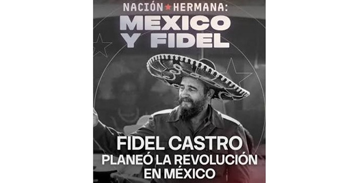 Presentan documental sobre Fidel y México