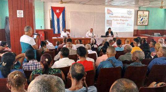 Sesionó en San Luis la Asamblea Municipal del Poder Popular