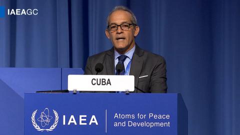Cuba reafirma su compromiso con el uso pacífico de la energía nuclear en la 70 Conferencia General del OIEA