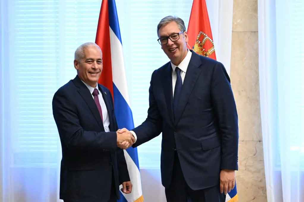 Presidente de Serbia recibe a vicecanciller de Cuba