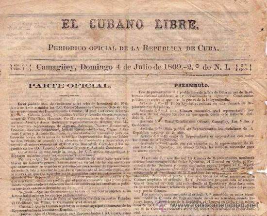Cubano Libre, primer periódico independiente