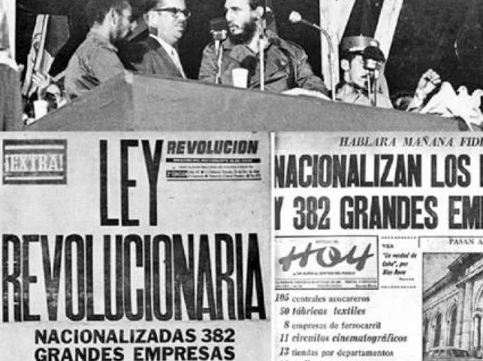 24 octubre 1960: Cuba nacionaliza 166 empresas norteamericanas